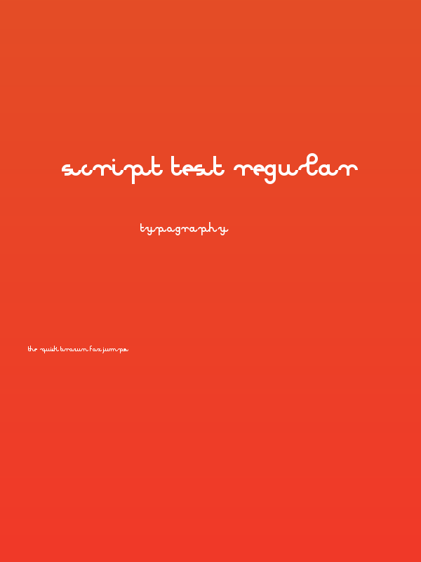 Script test Regular Poster