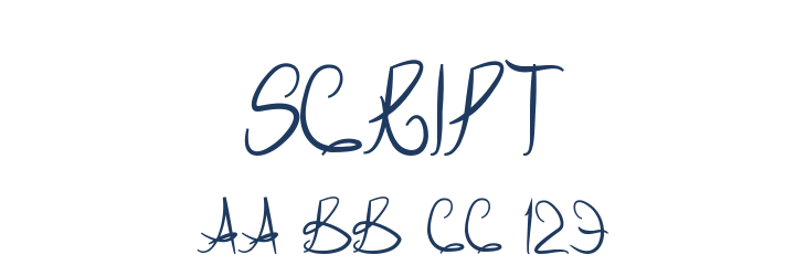 Script Font Preview