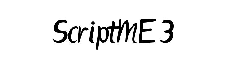 ScriptME 3  Frei Schriftart Herunterladen