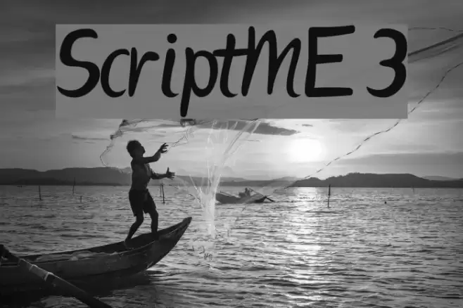 ScriptME 3 Font examples