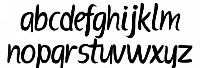 ScriptME 3 フォント 小文字