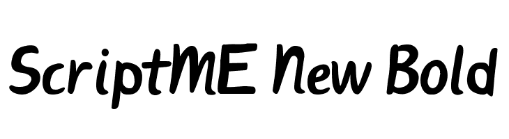 ScriptME New Bold Font