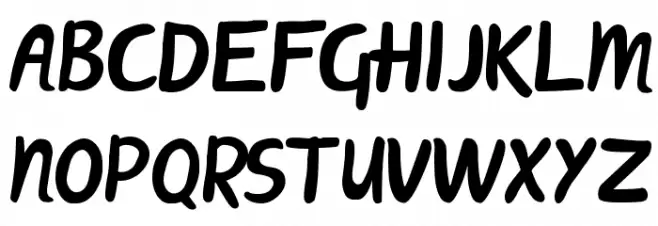 ScriptME New Bold フォント 大文字