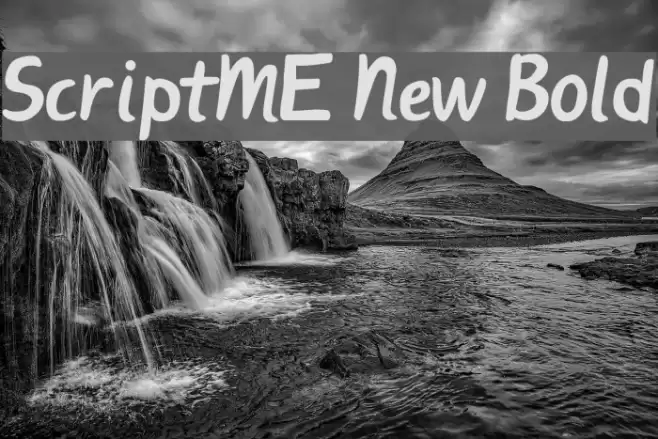 ScriptME New Bold Шрифта examples