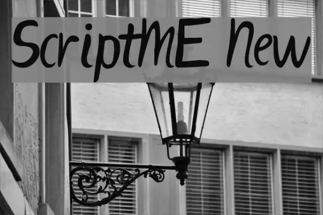 ScriptME New Font examples