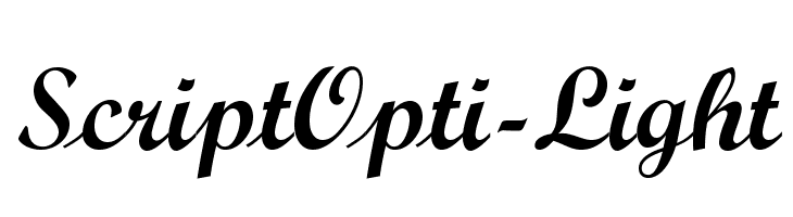 ScriptOpti-Light Font