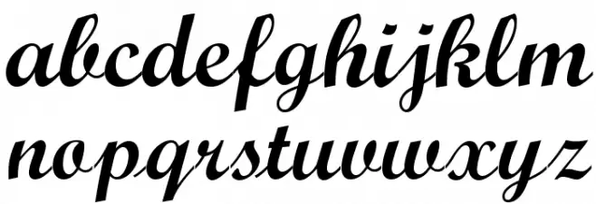 ScriptOpti-Light Caratteri MINUSCOLO