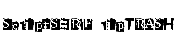 ScriptSERIF ripTRASH  Frei Schriftart Herunterladen