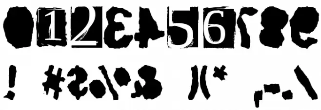 ScriptSERIF ripTRASH خط محارف أخرى