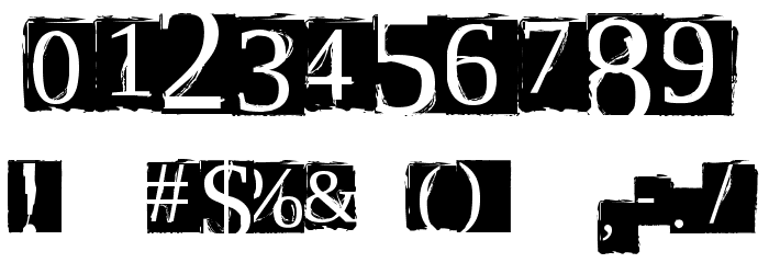 ScriptSERIF Font OTHER CHARS