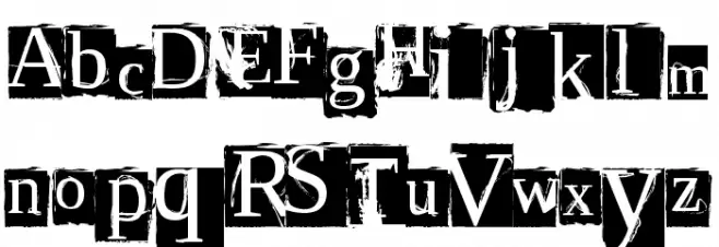 ScriptSERIF फ़ॉन्ट अपरकेस