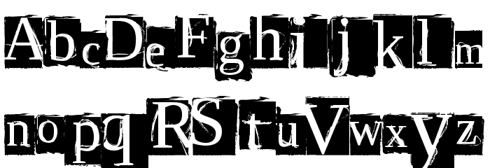 ScriptSERIF Font LOWERCASE