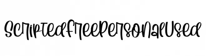 Scripted Free Personal Used  Fuentes Gratis Descargar