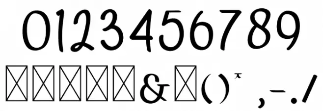 Scripted Free Personal Used Font OTHER CHARS