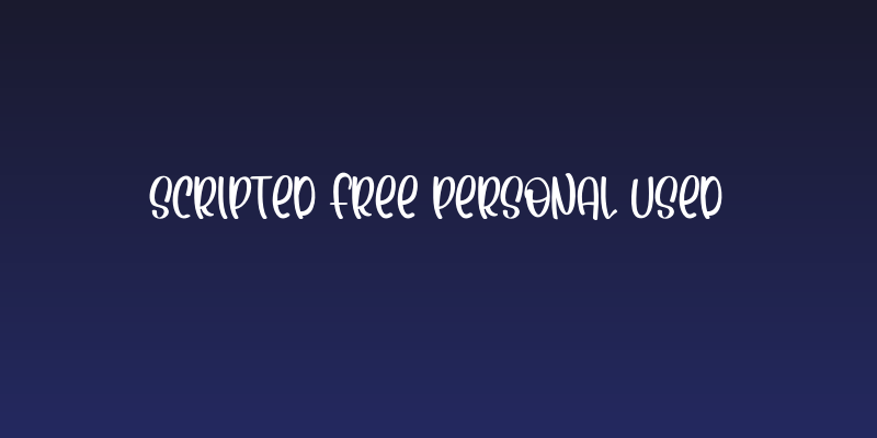 Scripted Free Personal Used Social Header