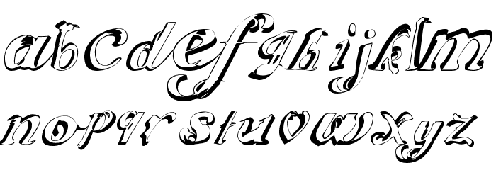 ScripteriaCola Font LOWERCASE