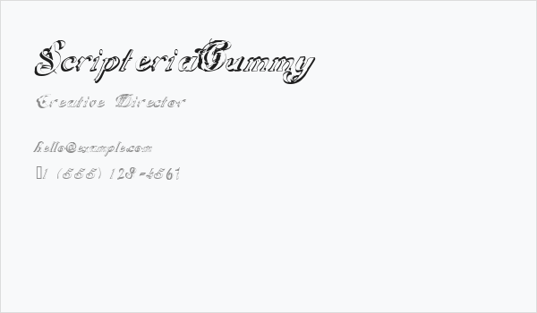 ScripteriaGummy Business Card