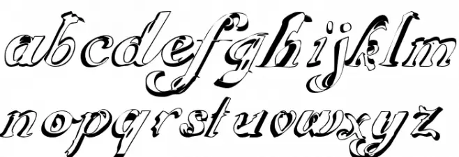 ScripteriaGummy Font LOWERCASE