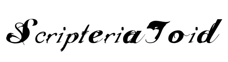 ScripteriaToid Font
