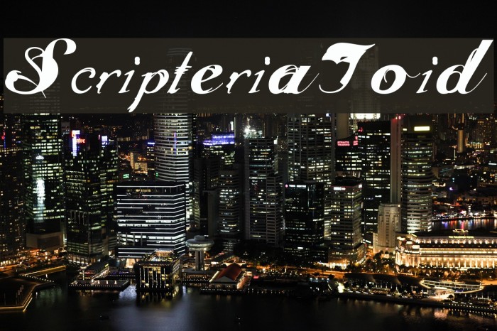 ScripteriaToid Font examples