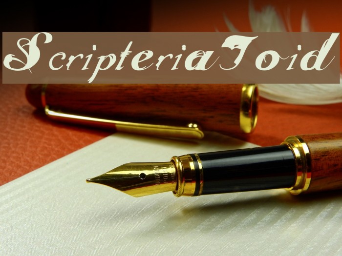 ScripteriaToid Font examples