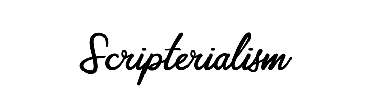 Scripterialism Font