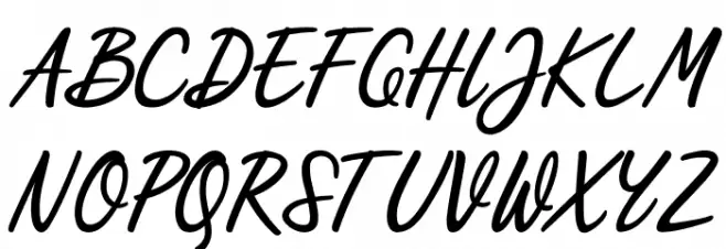 Scripterialism フォント 大文字