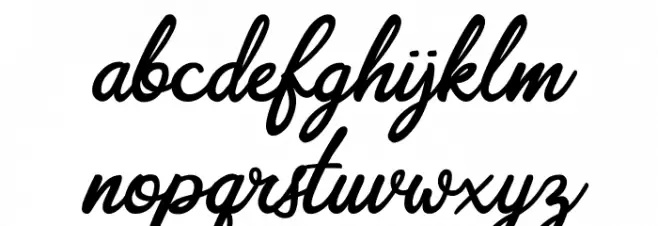 Scripterialism Schriftart Kleinbuchstaben