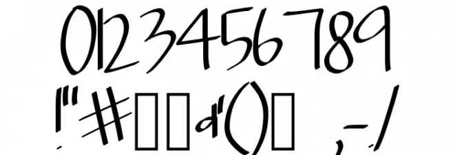 Scriptfont Font OTHER CHARS