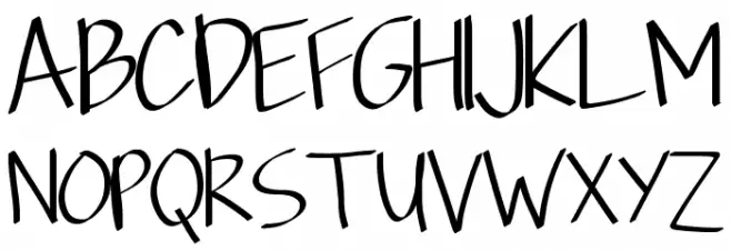 Scriptfont Font UPPERCASE