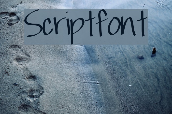 Scriptfont Font examples