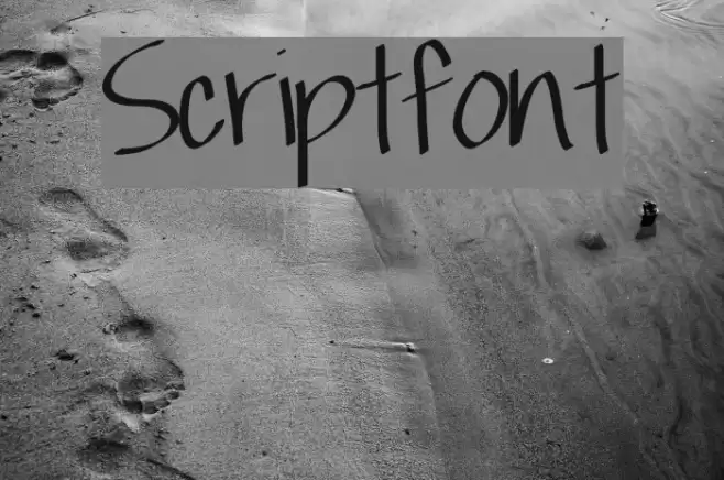 Scriptfont Font examples