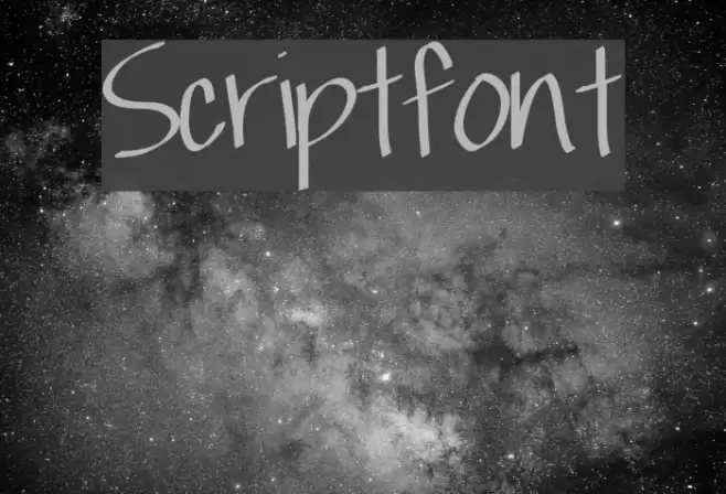 Scriptfont Font examples
