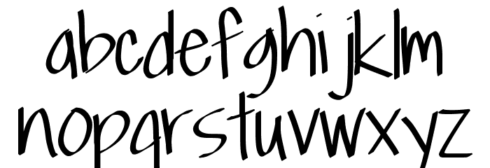 Scriptfont Font LOWERCASE