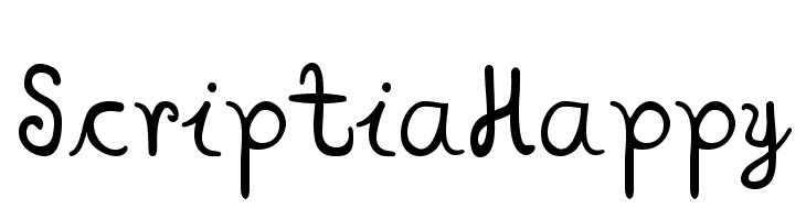 ScriptiaHappy  नि: शुल्क फ़ॉन्ट्स डाउनलोड