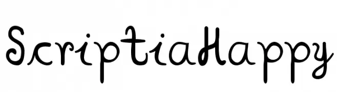 ScriptiaHappy  Frei Schriftart Herunterladen