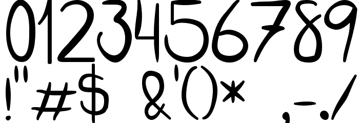 ScriptiaHappy Font OTHER CHARS