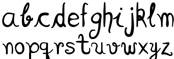 ScriptiaHappy Font LOWERCASE