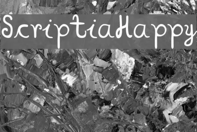ScriptiaHappy Font examples