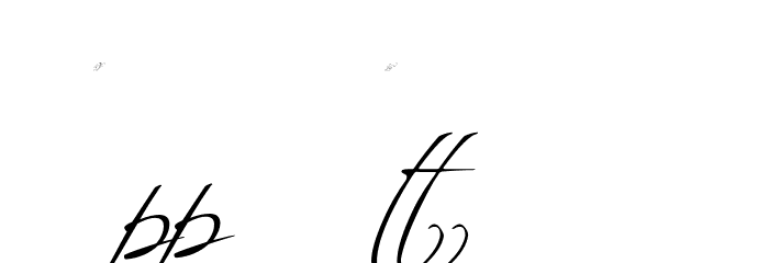 Scriptina - Alternates Font LOWERCASE