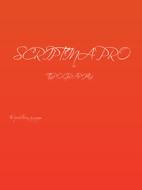 Scriptina Pro Poster