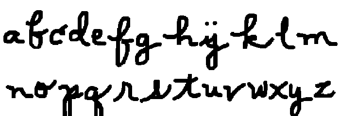Scription Font LOWERCASE