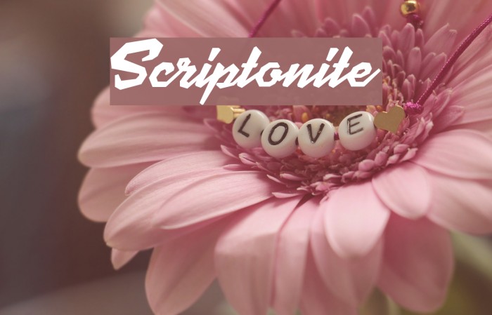Scriptonite Font examples