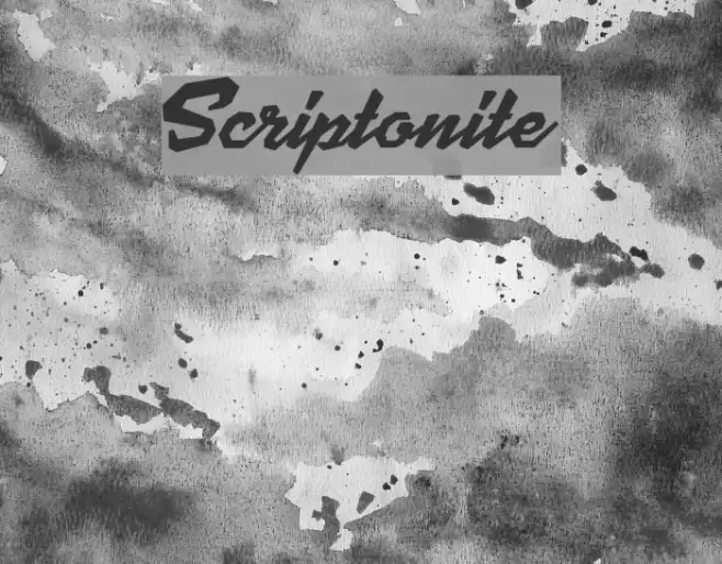 Scriptonite Font examples
