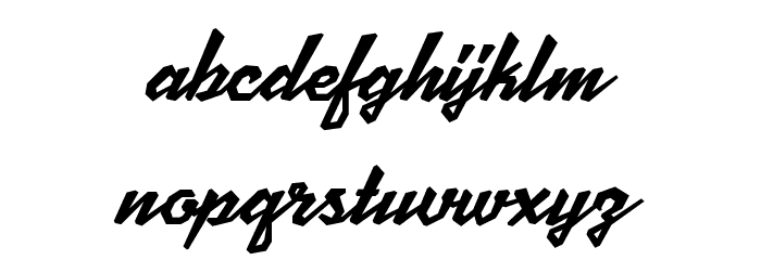 Scriptonite Font LOWERCASE