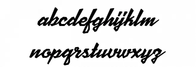 Scriptonite 字体 小写