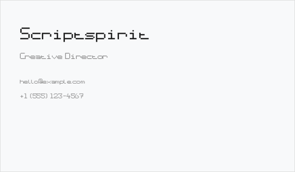 Scriptspirit Business Card