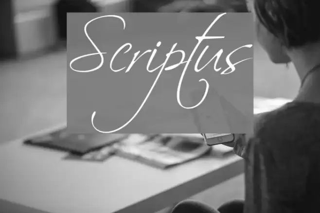 Scriptus Font examples