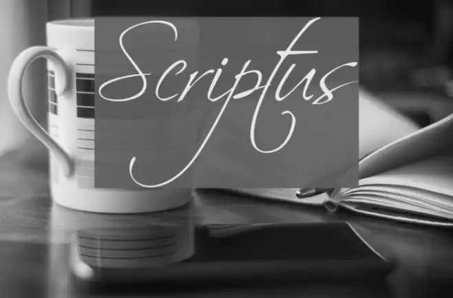 Scriptus Font examples