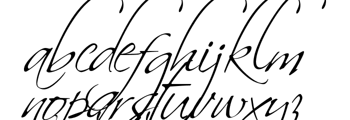 Scriptus Font LOWERCASE